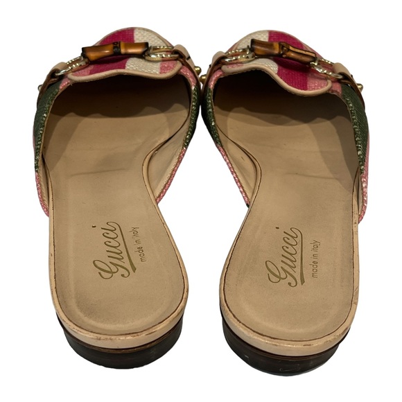 Gucci Bamboo Bitt Slipper Mules - Picture 4 of 11